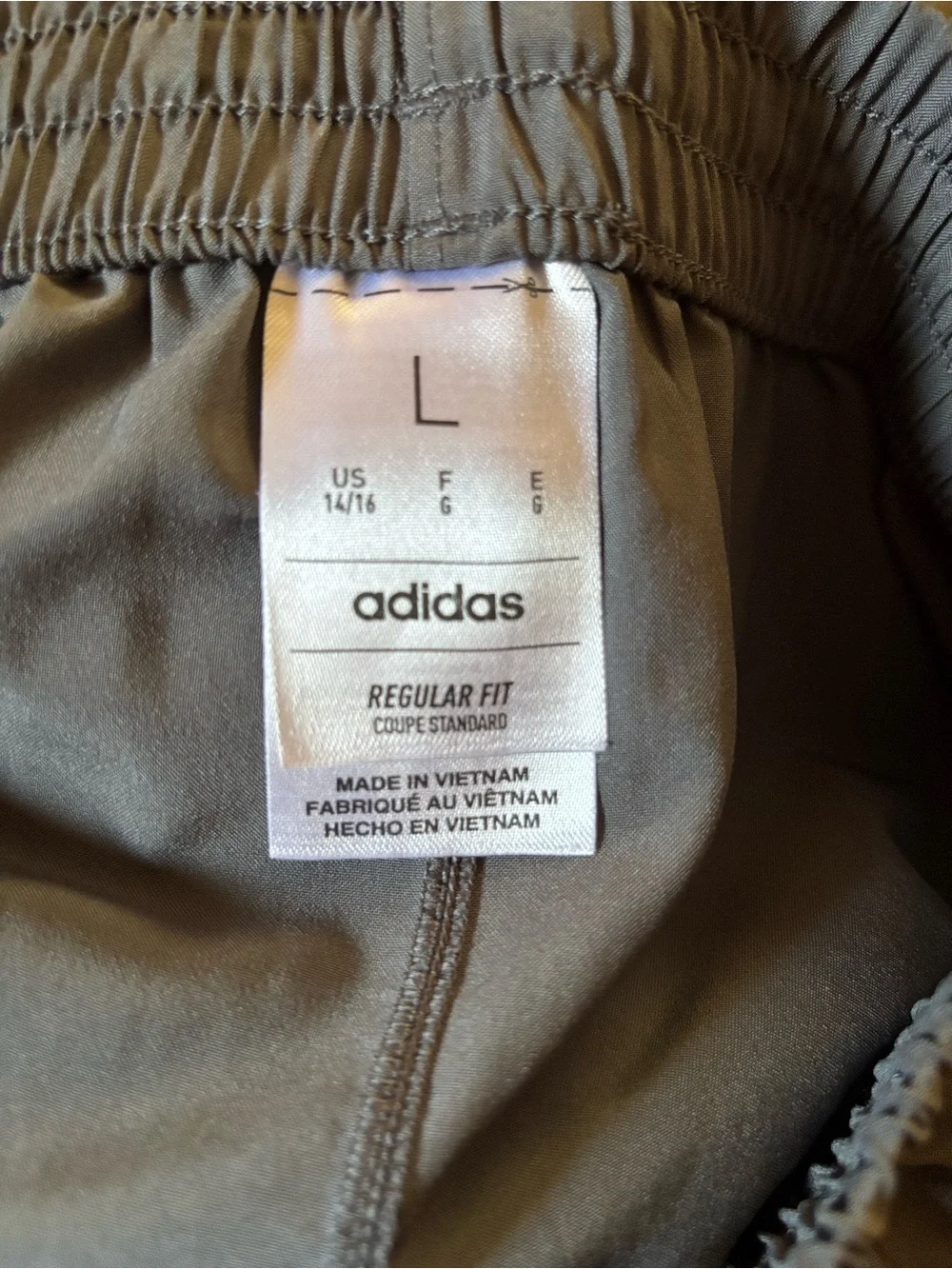 Adidas Kid’s Dark Gray Athletic Shorts with Logo